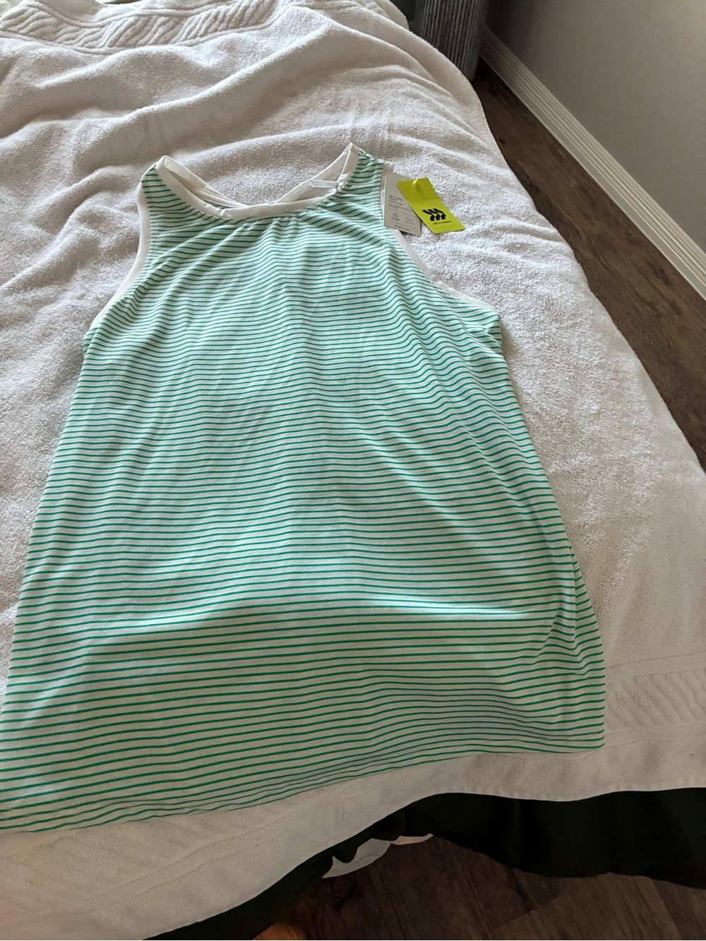 Striped Mint Green Sleeveless Tank Top - target all in motion
